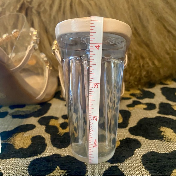 Olivia & Kate clear double strap rhinestone sandals - Picture 7 of 8